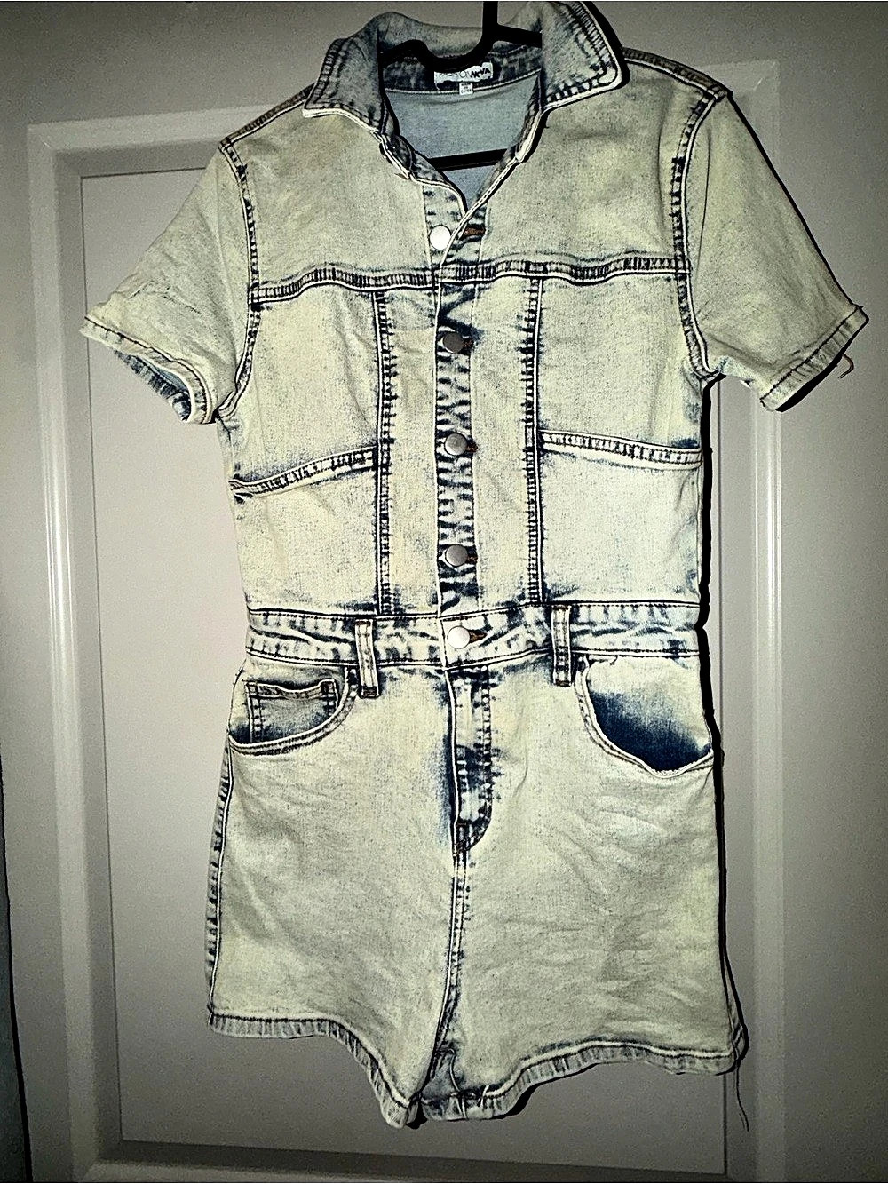 Fashion Nova Denim Romper